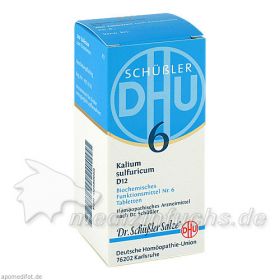 BIOCHEMIE DHU 6 KALIUM SULFURICUM D12, 200 ST – PZN 2580668 из Германии (PZN 2580668)