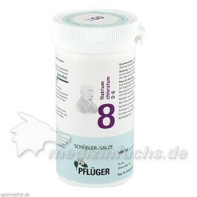 Biochemie Pflüger Nr. 8 Natrium chloratum D 6, 400 ST – PZN 6319381 из Германии (PZN 6319381)