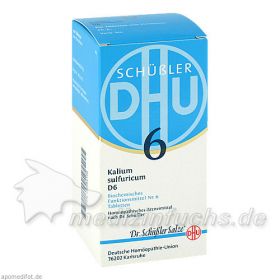 BIOCHEMIE DHU 6 Kalium sulfuricum D 6 Tabl., 420 ST – PZN 6584108 из Германии (PZN 6584108)