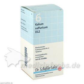 BIOCHEMIE DHU 6 Kalium sulfuricum D12 Tabl., 420 ST – PZN 6584114 из Германии (PZN 6584114)