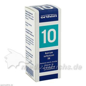 Biochemie Globuli Nr.10 Natrium sulfuricum D 6, 15 G – PZN 8884553 из Германии (PZN 8884553)