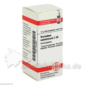 BISMUTUM SUBNITR C30, 10 G – PZN 7161605 из Германии (PZN 7161605)
